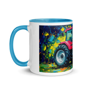 The Tractor Mugs Store Case 7250 Splash Art | Mug with Color Inside Quality Farmers Merch