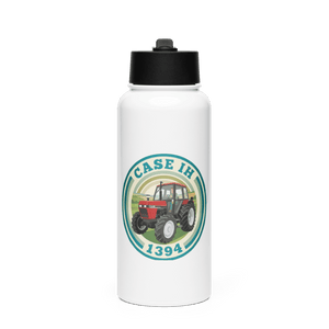 The Tractor Mugs Store Case IH 1394 | Stainless Steel Water Bottle Quality Farmers Merch