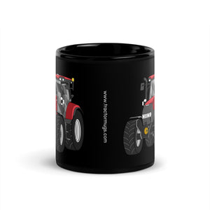 The Tractor Mugs Store Case IH Maxxum 145 | Black Glossy Mug Quality Farmers Merch