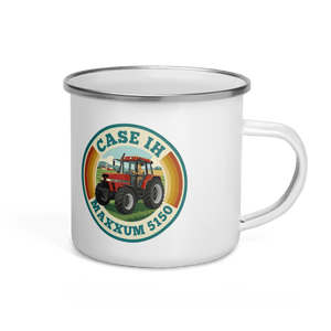 The Tractor Mugs Store Case IH Maxxum 5150 | Enamel Mug Quality Farmers Merch