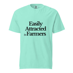 The Tractor Mugs Store Chalky Mint / S Easily Attracted to Farmers | Unisex Premium T-Shirt Quality Farmers Merch