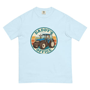 The Tractor Mugs Store Chambray New Holland TM 135 DADDY'S OFFICE Retro | Unisex Premium T-shirt Quality Farmers Merch