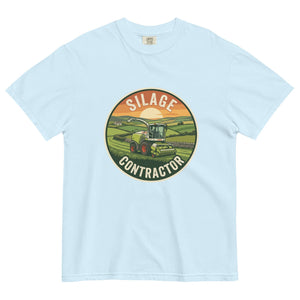 The Tractor Mugs Store Chambray / S Claas Silage Contractor | Unisex Premium  T-Shirt Quality Farmers Merch