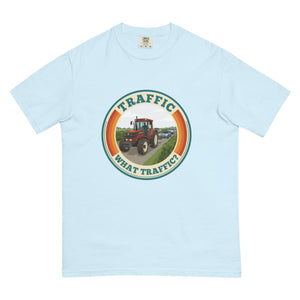 The Tractor Mugs Store Chambray / S FIATAGRI F140 TRAFFIC WHAT TRAFFIC? Retro | Unisex Premium T-shirt Quality Farmers Merch