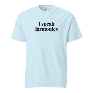 The Tractor Mugs Store Chambray / S I Speak Farmonics | Unisex Premium T-shirt Quality Farmers Merch