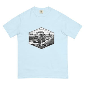 The Tractor Mugs Store Chambray / S John Deere 6930 TRAFFIC WHAT TRAFFIC? Moose | Unisex Premium T-shirt Quality Farmers Merch