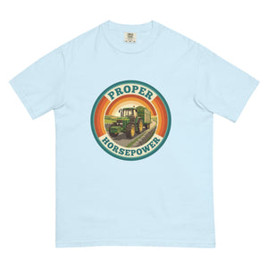 The Tractor Mugs Store Chambray / S John Deere 7810 PROPER HORSEPOWER | Unisex Premium T-shirt Quality Farmers Merch
