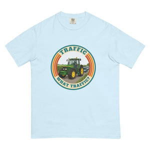 The Tractor Mugs Store Chambray / S John Deere 7810 TRAFFIC WHAT TRAFFIC? Retro | Unisex Premium T-shirt Quality Farmers Merch