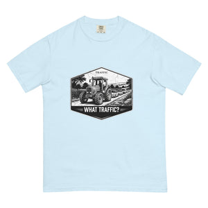 The Tractor Mugs Store Chambray / S Massey Ferguson 3075 TRAFFIC WHAT TRAFFIC? Moose | Unisex Premium T-shirt Quality Farmers Merch