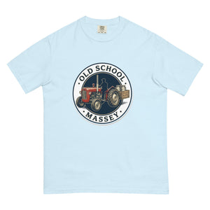 The Tractor Mugs Store Chambray / S Massey Ferguson 35X OLD SCHOOL MASSEY Engraving | Unisex Premium T-shirt Quality Farmers Merch