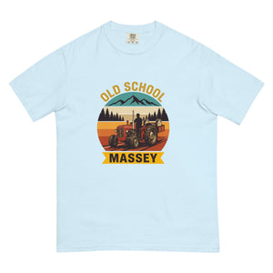 The Tractor Mugs Store Chambray / S Massey Ferguson 35X OLD SCHOOL MASSEY Outdoor | Unisex Premium T-shirt Quality Farmers Merch