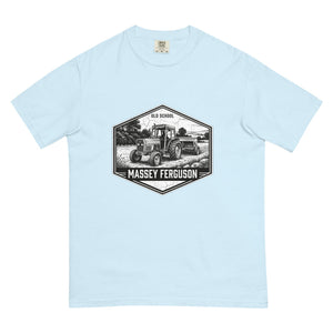 The Tractor Mugs Store Chambray / S Massey Ferguson 390T OLD SCHOOL MASSEY FERGUSON Moose | Unisex Premium T-shirt Quality Farmers Merch