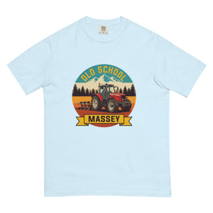 The Tractor Mugs Store Chambray / S Massey Ferguson 6480 OLD SCHOOL MASSEY Outdoor | Unisex Premium T-shirt Quality Farmers Merch