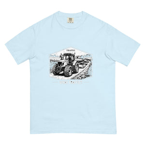 The Tractor Mugs Store Chambray / S Massey Ferguson 6480 TRAFFIC WHAT TRAFFIC? Moose | Unisex Premium T-shirt Quality Farmers Merch