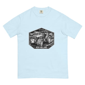 The Tractor Mugs Store Chambray / S New Holland TM 155 OLD SCHOOL NEW HOLLAND Moose | Unisex Premium T-shirt Quality Farmers Merch