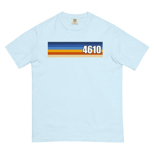 The Tractor Mugs Store Chambray / S Retro Stripes 4610 | Unisex Premium T-shirt Quality Farmers Merch