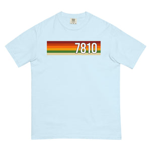 The Tractor Mugs Store Chambray / S Retro Stripes 7810 | Unisex Premium T-shirt Quality Farmers Merch