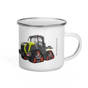 The Tractor Mugs Store Class Terion 12.650 Terra Trac | Enamel Mug Quality Farmers Merch