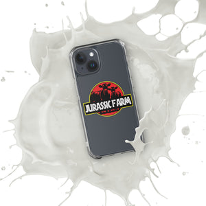 The Tractor Mugs Store Clear Case for iPhone® iPhone 15 JURASSIC FARM | Clear Case for iPhone® Quality Farmers Merch