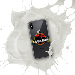 The Tractor Mugs Store Clear Case for iPhone® iPhone X/XS JURASSIC FARM | Clear Case for iPhone® Quality Farmers Merch