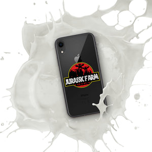 The Tractor Mugs Store Clear Case for iPhone® iPhone XR JURASSIC FARM | Clear Case for iPhone® Quality Farmers Merch