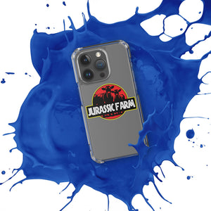 The Tractor Mugs Store Clear Case for iPhone® JURASSIC FARM | Clear Case for iPhone® Quality Farmers Merch