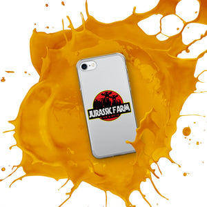 The Tractor Mugs Store Clear Case for iPhone® JURASSIC FARM | Clear Case for iPhone® Quality Farmers Merch