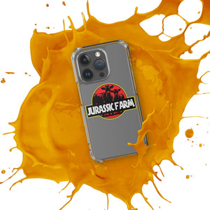 The Tractor Mugs Store Clear Case for iPhone® JURASSIC FARM | Clear Case for iPhone® Quality Farmers Merch