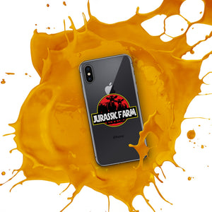 The Tractor Mugs Store Clear Case for iPhone® JURASSIC FARM | Clear Case for iPhone® Quality Farmers Merch
