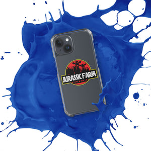 The Tractor Mugs Store Clear Case for iPhone® JURASSIC FARM | Clear Case for iPhone® Quality Farmers Merch