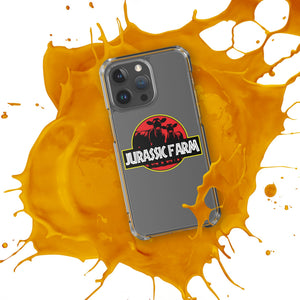 The Tractor Mugs Store Clear Case for iPhone® JURASSIC FARM | Clear Case for iPhone® Quality Farmers Merch