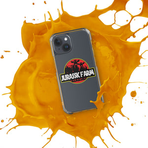 The Tractor Mugs Store Clear Case for iPhone® JURASSIC FARM | Clear Case for iPhone® Quality Farmers Merch