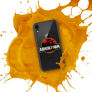 The Tractor Mugs Store Clear Case for iPhone® JURASSIC FARM | Clear Case for iPhone® Quality Farmers Merch