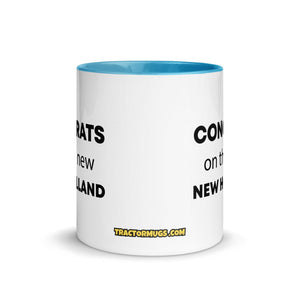 The Tractor Mugs Store Congrats On The New New Holland | Mug with Color Inside Quality Farmers Merch