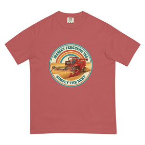 The Tractor Mugs Store Crimson Massey Ferguson 760 Massey Ferguson 760 SIMPLY THE BEST Retro | Unisex Premium T-shirt Quality Farmers Merch