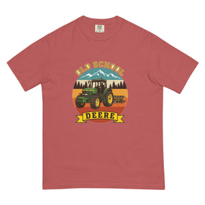 The Tractor Mugs Store Crimson / S John Deere 7810 OLD SCHOOL DEERE Outdoor | Unisex Premium T-shirt Quality Farmers Merch