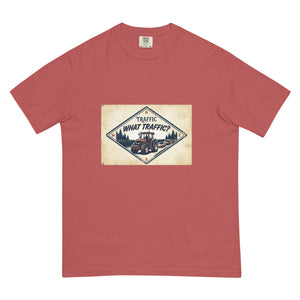 The Tractor Mugs Store Crimson / S John Deere 7810 TRAFFIC WHAT TRAFFIC? Heritage | Unisex Premium T-shirt Quality Farmers Merch