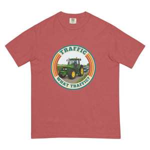 The Tractor Mugs Store Crimson / S John Deere 7810 TRAFFIC WHAT TRAFFIC? Retro | Unisex Premium T-shirt Quality Farmers Merch