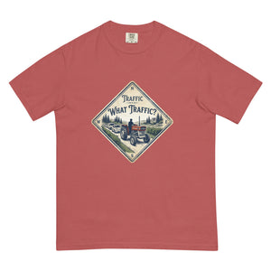 The Tractor Mugs Store Crimson / S Massey Ferguson 135 TRAFFIC WHAT TRAFFIC? Heritage | Unisex Premium T-shirt Quality Farmers Merch
