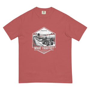 The Tractor Mugs Store Crimson / S Massey Ferguson 135 TRAFFIC WHAT TRAFFIC? Moose | Unisex Premium T-shirt Quality Farmers Merch