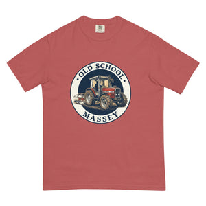 The Tractor Mugs Store Crimson / S Massey Ferguson 3075 OLD SCHOOL MASSEY Engraving | Unisex Premium T-shirt Quality Farmers Merch