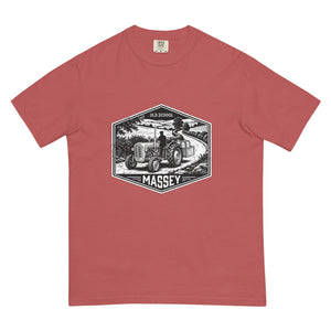 The Tractor Mugs Store Crimson / S Massey Ferguson 35X OLD SCHOOL MASSEY Moose | Unisex Premium T-shirt Quality Farmers Merch