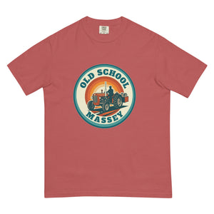 The Tractor Mugs Store Crimson / S Massey Ferguson 35X OLD SCHOOL MASSEY Retro | Unisex Premium T-shirt Quality Farmers Merch