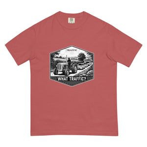 The Tractor Mugs Store Crimson / S Massey Ferguson 35X TRAFFIC WHAT TRAFFIC? Moose | Unisex Premium T-shirt Quality Farmers Merch