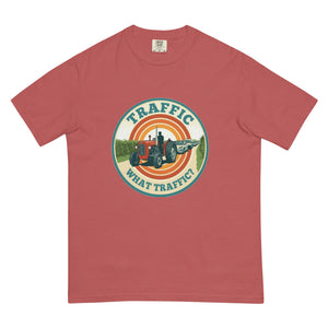 The Tractor Mugs Store Crimson / S Massey Ferguson 35X TRAFFIC WHAT TRAFFIC? Retro | Unisex Premium T-shirt Quality Farmers Merch
