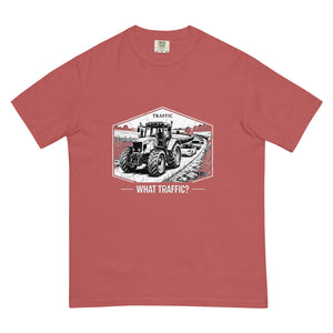 The Tractor Mugs Store Crimson / S Massey Ferguson 6480 TRAFFIC WHAT TRAFFIC? Moose | Unisex Premium T-shirt Quality Farmers Merch