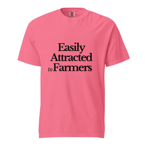 The Tractor Mugs Store Crunchberry / S Easily Attracted to Farmers | Unisex Premium T-Shirt Quality Farmers Merch