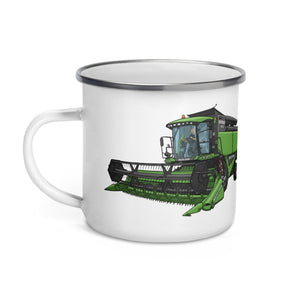 The Tractor Mugs Store Deutz-Fahr 6060 HTS Combine | Enamel Mug Quality Farmers Merch