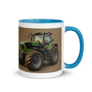 The Tractor Mugs Store Deutz-Fahr 9340 Oil Painting | Mug with Color Inside Quality Farmers Merch