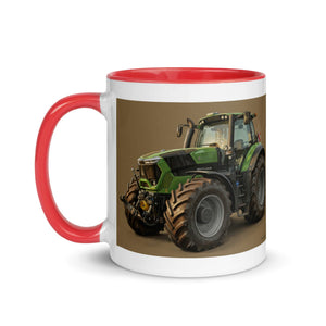 The Tractor Mugs Store Deutz-Fahr 9340 Oil Painting | Mug with Color Inside Quality Farmers Merch